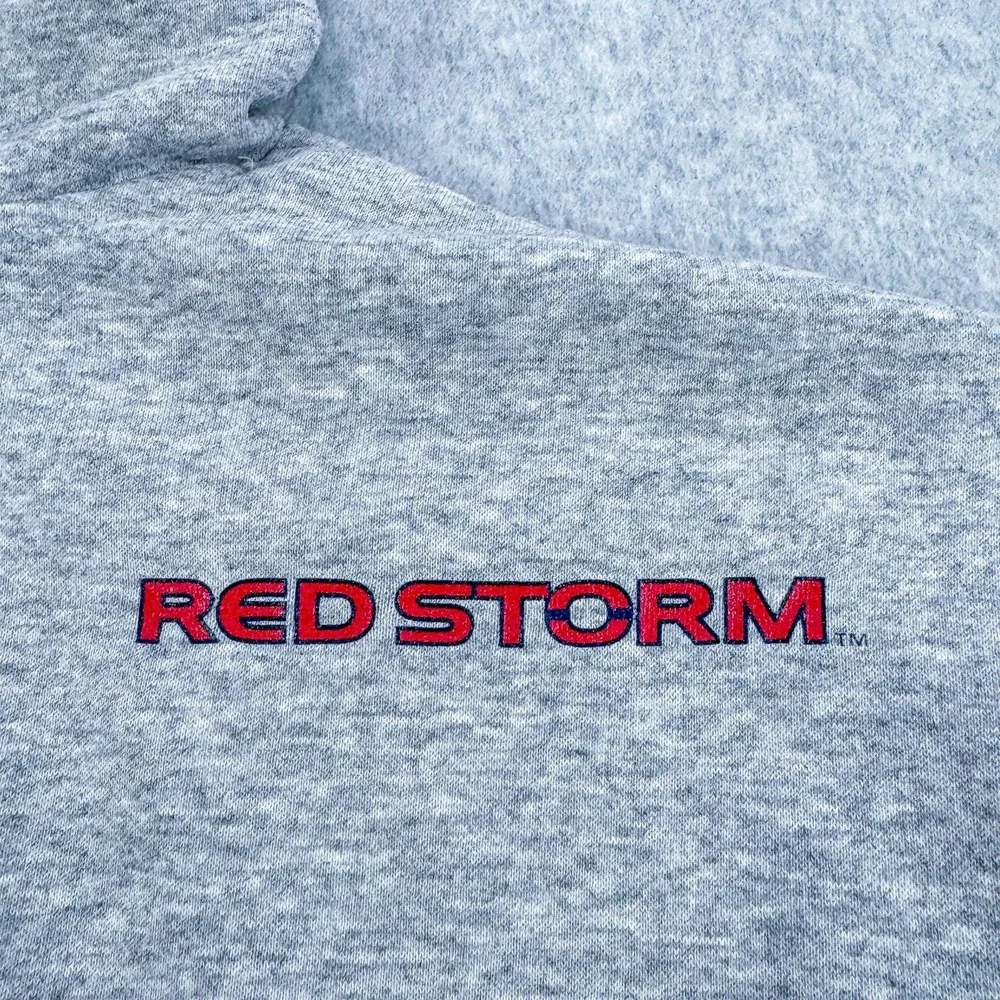 St Johns Red Storm Sweatshirt Mens Large Gray NCAA Basketball Jordan Hoodie Gym